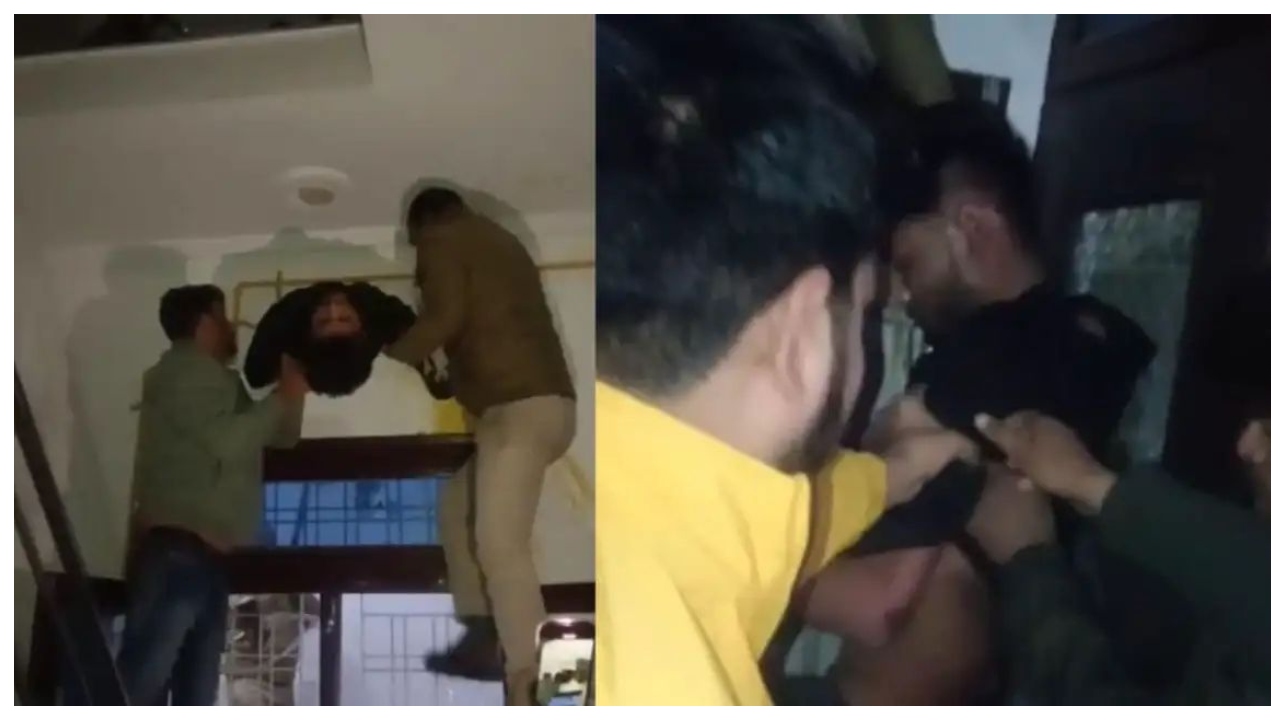 வீட்டை பூடடிவிட்டு கோவிலுக்கு சென்ற உரிமையாளர்… மின்விசிறி துவாரத்தில் சிக்கிக்கொண்ட திருடன்… கையும் களவுமாகப் பிடித்து… வைரல் வீடியோ..!!