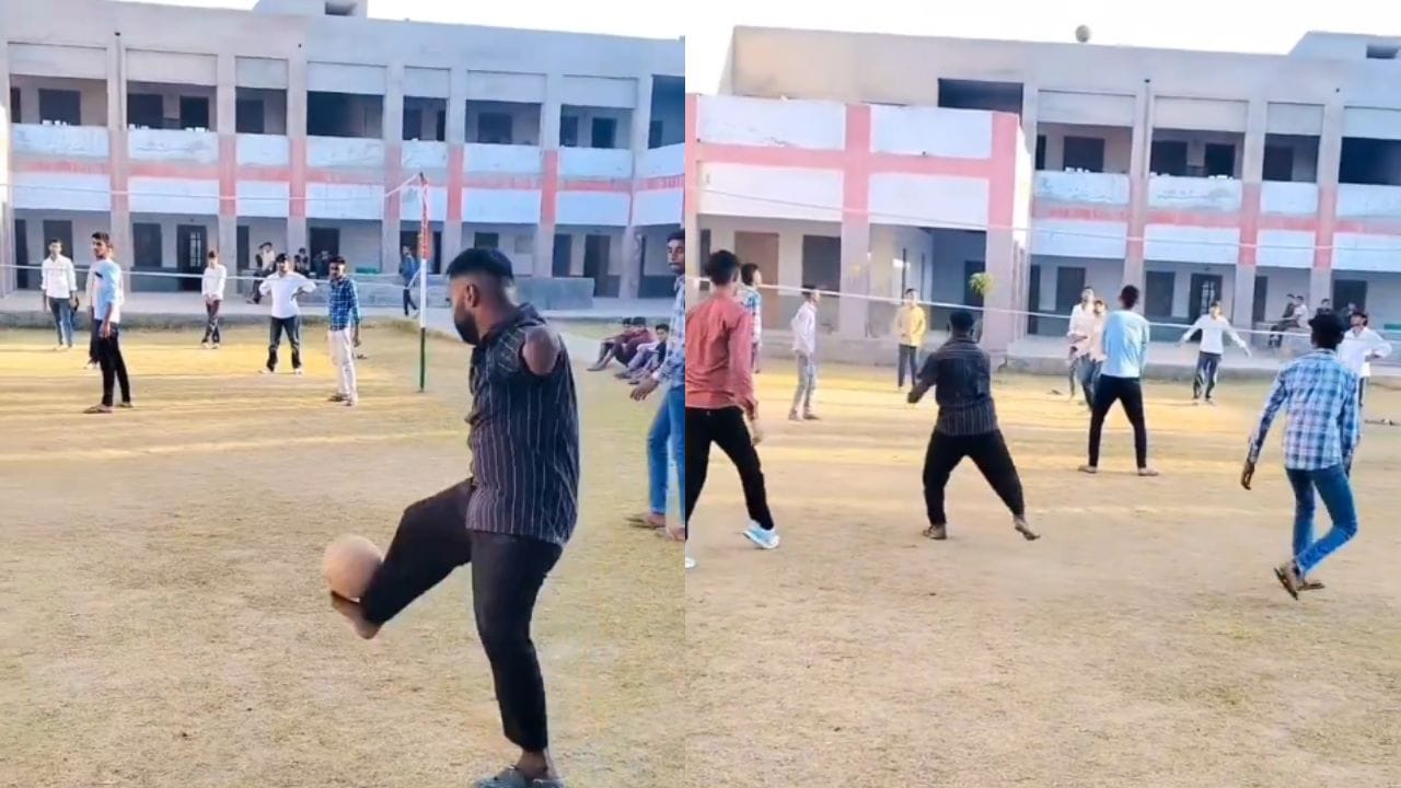 “கை இல்லாவிட்டால் என்ன? என்னால் முடியும்” உடல் ஊனத்தை வென்ற தன்னம்பிக்கை.. இணையத்தை அதிரவைக்கும் வாலிபால் வீடியோ..!!