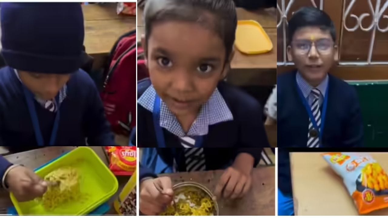 டிபன் பாக்ஸைத் திறந்த ஆசிரியருக்குக் காத்திருந்த அதிர்ச்சி.. அந்த ஒரு குழந்தை மட்டும் செய்த ஆச்சரியமான காரியம்.. வைரலாகும் வீடியோ..!!