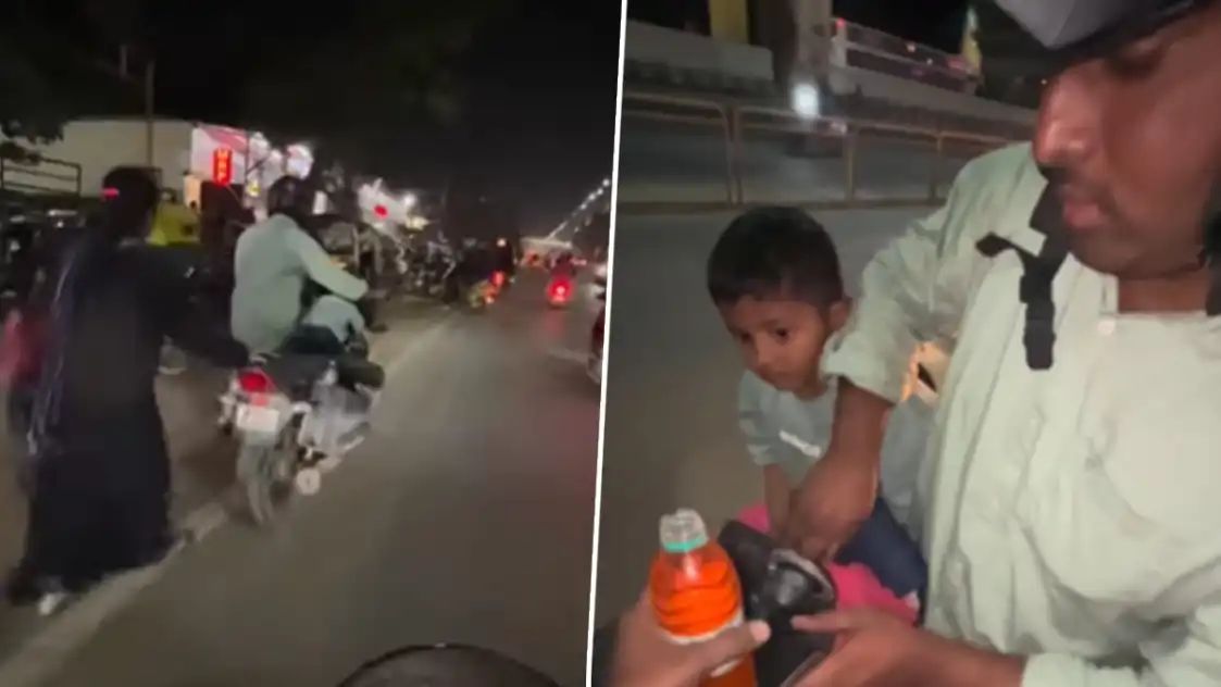 ஸ்விக்கி ஊழியரின் செய்த காரியம்.. “காசு வேண்டாம்..மனசுதான் வேணும்” நடுரோட்டில் பெட்ரோல் இல்லாம தவித்த குடும்பம்.. வைரல் வீடியோ..!!