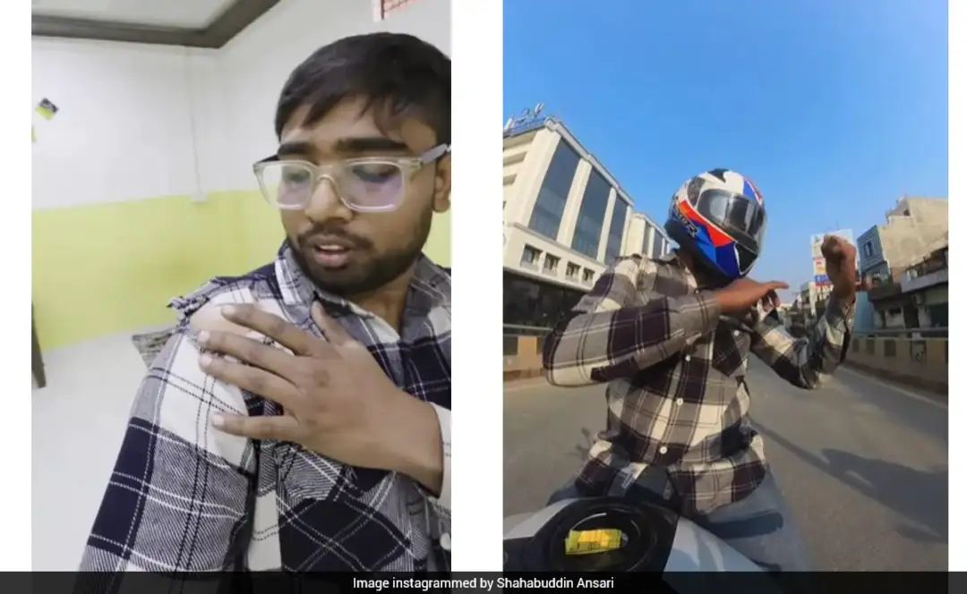சாலையில் பைக்கில் சென்ற இளைஞர்… மாஞ்சா நூல் கழுத்தில் சிக்கி சட்டையை கிழித்து… நல்லவேளை எதுவும் ஆகல… வைரலாகும் வீடியோ…!!!