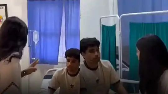 இன்றைய காலத்திலும் இப்படியொரு காதலா? விபத்தில் காயமடைந்த காதலனுக்காக மருத்துவமனைக்கு ஓடி வந்த காதலி.. இணையத்தில் தீயாய் பரவும் வீடியோ..!!