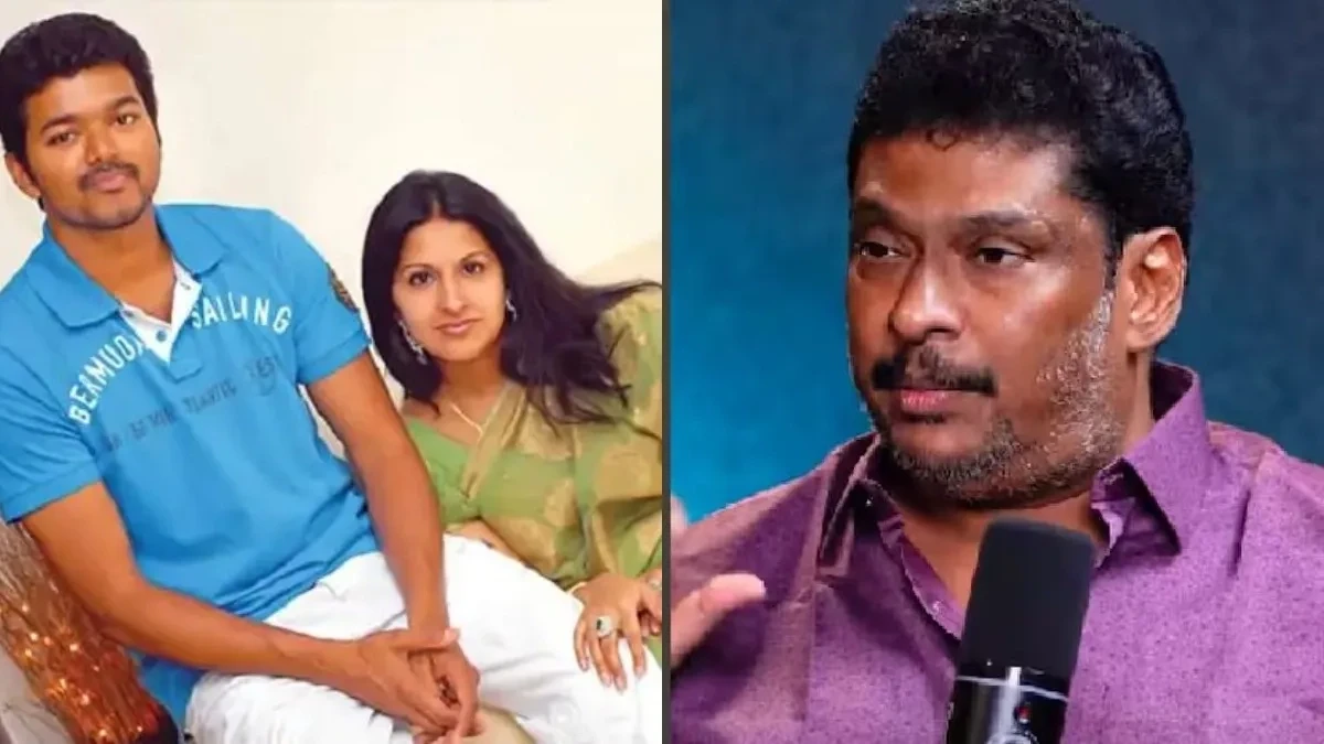 “சங்கீதா யாரு? அவரோட பர்சனல்..!”… கேள்வி கேட்ட பத்திரிகையாளரை மிரட்டிய விஜய்?… தயாரிப்பாளர் பாலாஜி பிரபுவின் பழைய பேட்டி வைரல்..!!