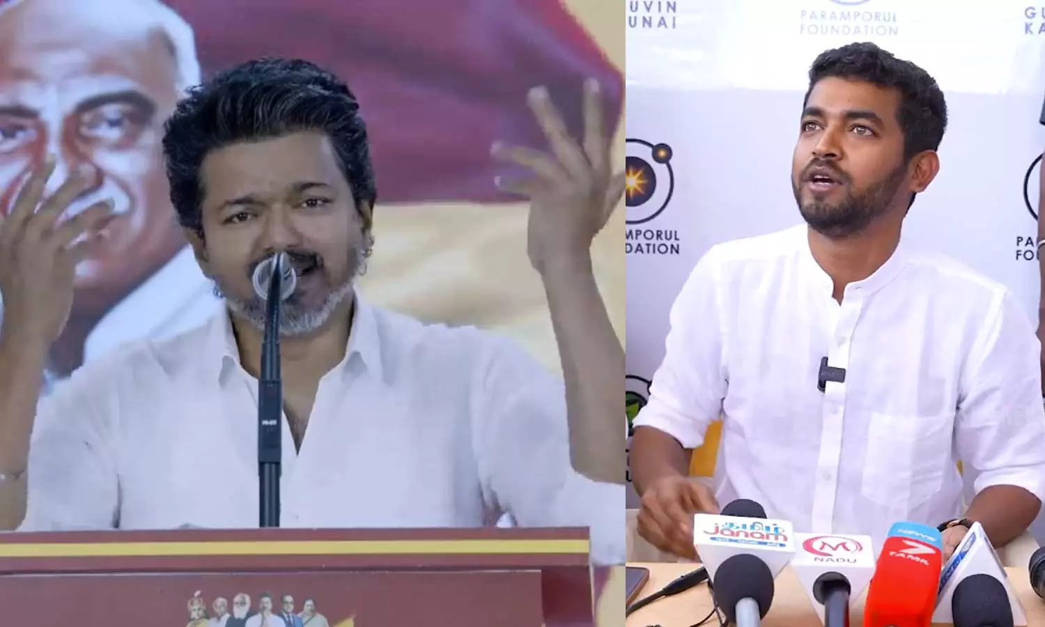 விஜயை சுற்றி இருப்பவர்களால் தான் பிரச்சனை…! ரசிகர்களின் உயிரைப் பனையம் வைத்து அரசியல் செய்யும் விஜய்… மகாவிஷ்ணு கடும் விமர்சனம்..!!