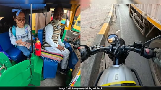 இவரு தான் நிஜ ஹீரோ… கடும் போக்குவரத்து நெரிசலில் பெண்ணுக்கு உதவிய முன்னாள் ராணுவ வீரர்… வைரல் வீடியோ…!!!