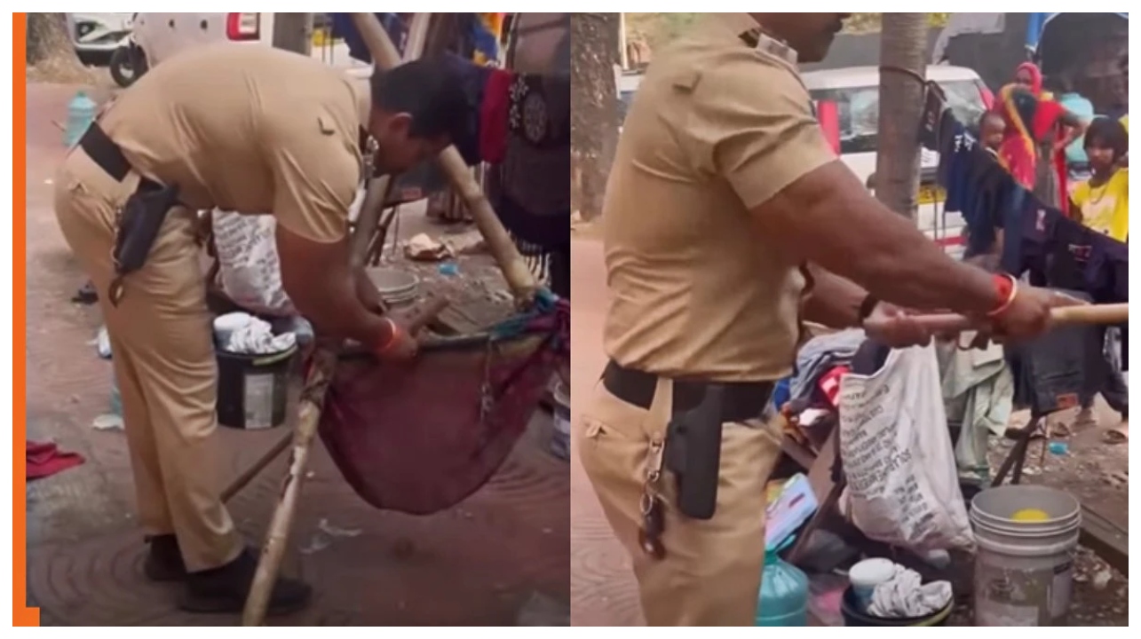 ஊஞ்சலை கழற்றப்போகிறார் என்று நினைத்தோம்.. ஆனால் அந்த போலீஸ் அதிகாரி செய்த ‘ட்டுவிஸ்ட்… சீருடைக்குள் ஒரு ஈரமான இதயம்… வைரலாகும் நெகிழ்ச்சி வீடியோ…!!!