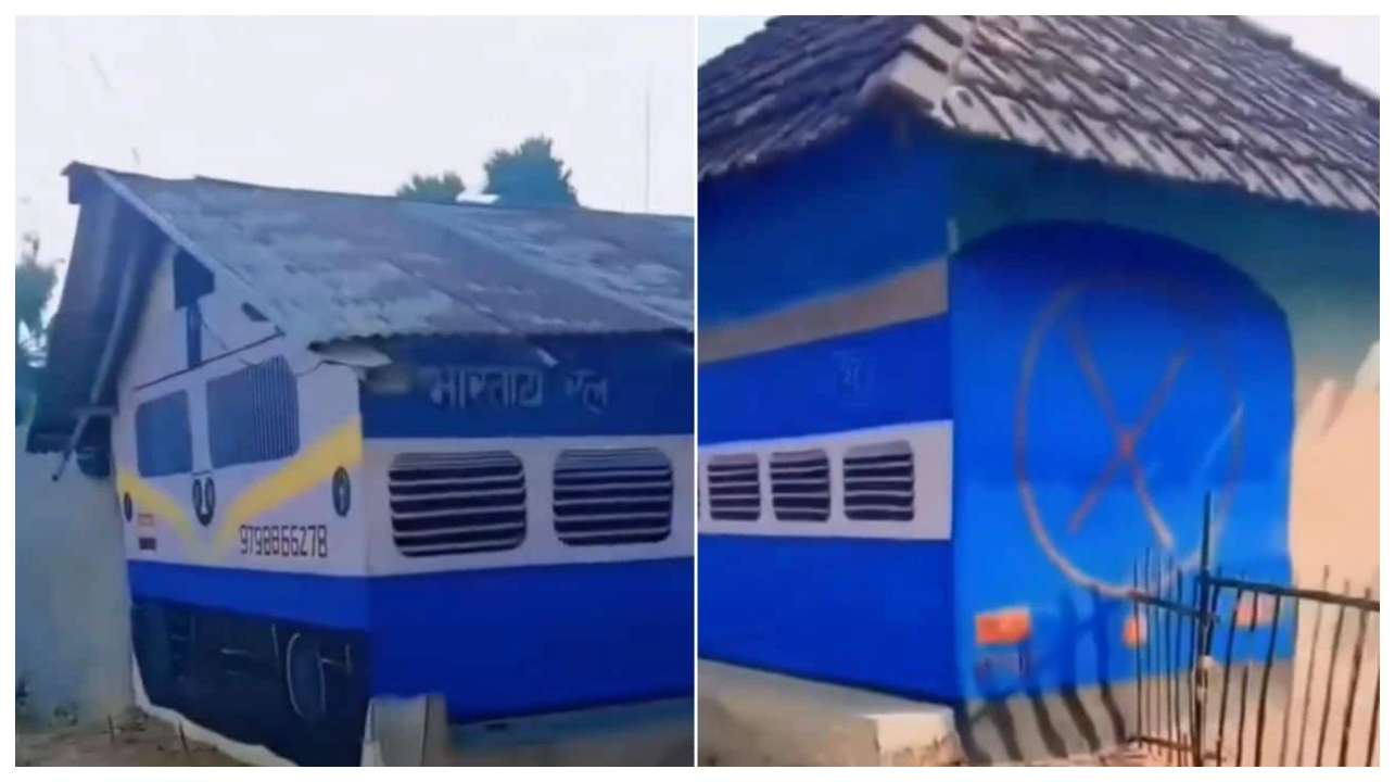 மகனின் வெற்றியைத் தந்தை எப்படிக் கொண்டாடினார் தெரியுமா?… ரயிலுக்குள் இருக்கும் வீடா? அல்லது வீட்டுக்குள் இருக்கும் ரயிலா?… சமூக வலைதளத்தை அதிரவைக்கும் வீடியோ…!!!