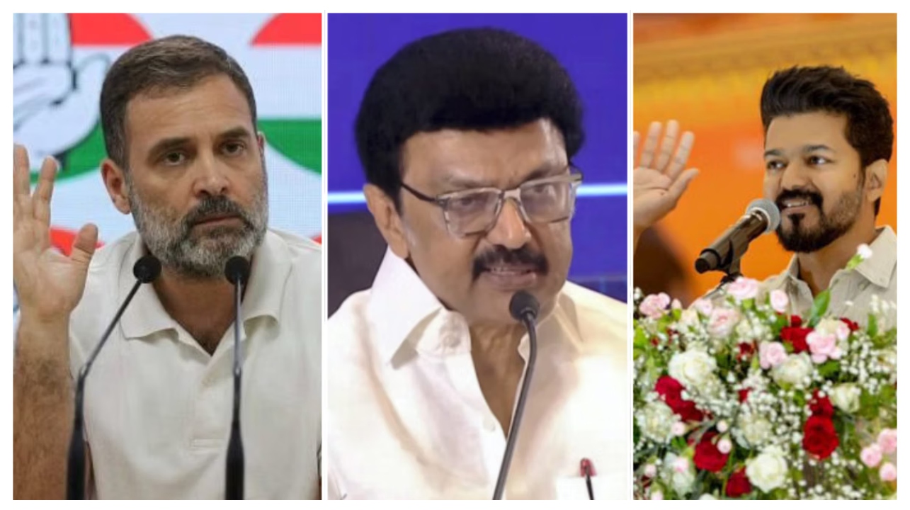 “TVK-வின் மெகா ஆஃபர்”… ரூட்டை மாற்றும் காங்கிரஸ்… விஜய்க்கு கிரீன் சிக்னல் காட்டுகிறாரா ராகுல்..? செம டென்ஷனில் திமுக… 2026-ல் புதிய டுவிஸ்ட்..!!