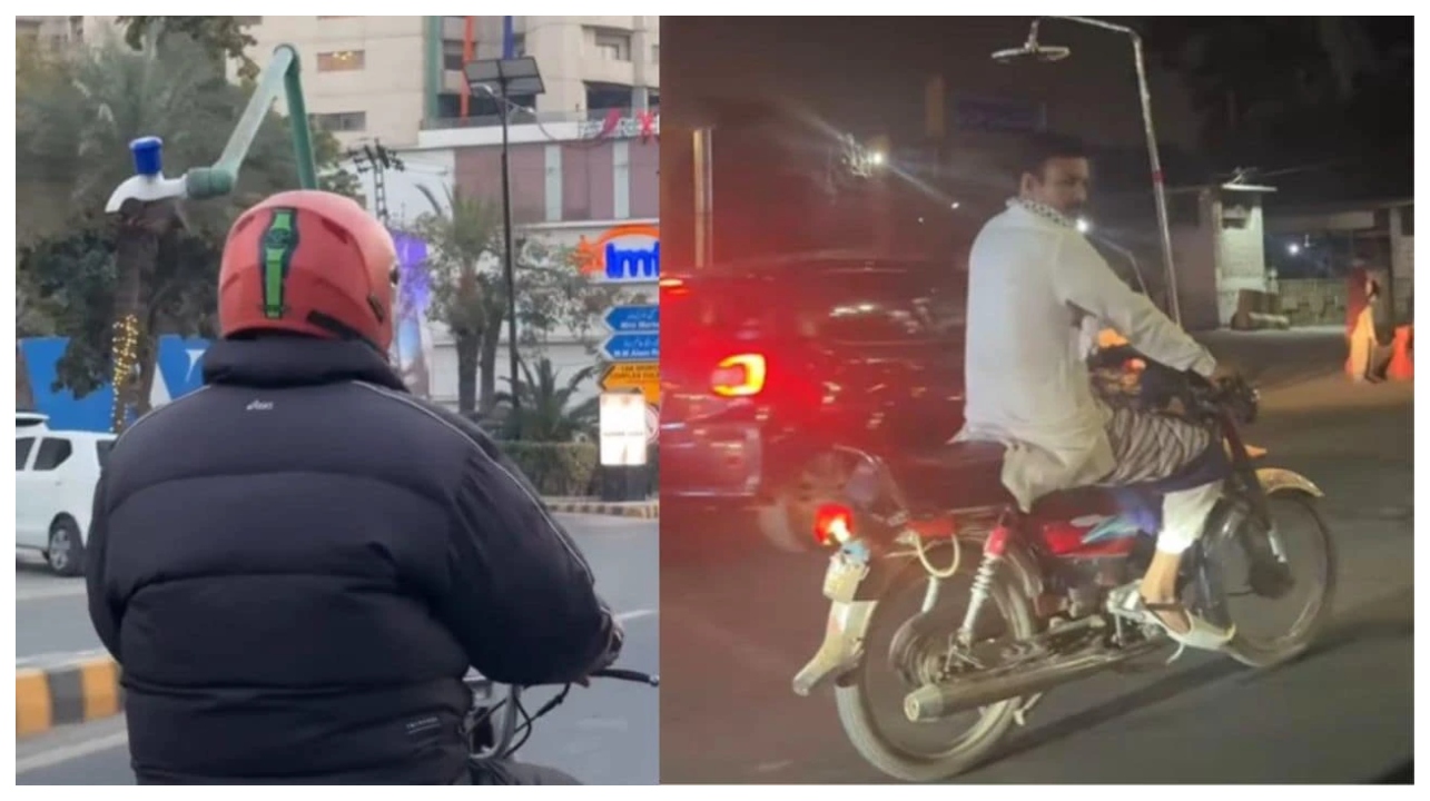 உயிரைக் காக்க இந்த ஐடியாவா?… பாகிஸ்தான் இளைஞர்களின் வினோத பைக் சாகசம் – வைரலாகும் வீடியோவின் பின்னணித் தகவல்…!!!