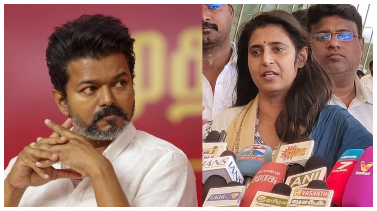 கூட்டம் ஓட்டாக மாறாது –  விமான நிலையத்தில் பரபரப்பு பேட்டியில் கஸ்தூரியின் அதிரடி அரசியல் விமர்சனம்…!!!
