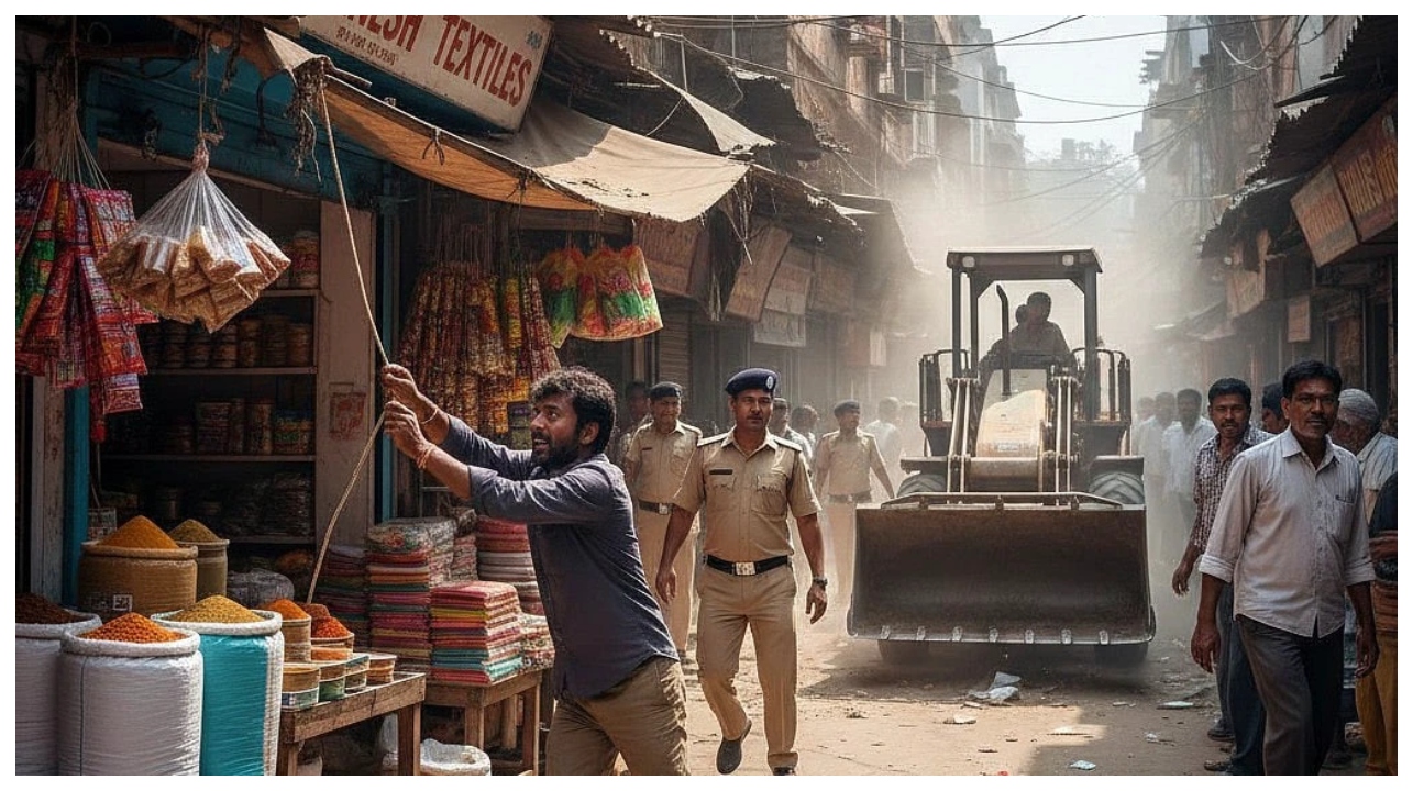 என் கடையை விட்ருங்க…” கெஞ்சிய கடைக்காரர் – மாநகராட்சி ஊழியர்கள் செய்த காரியத்தால் நேர்ந்த விபரீதம்…!!!