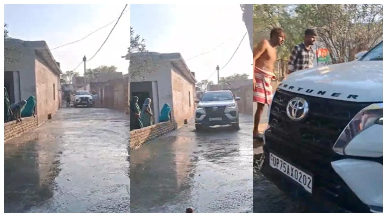 இது என்ன அராஜகம்?… புது ரோட்டில் இப்படியா செய்வாங்க? – வைரலாகும் பிரமுகரின் அட்டகாச வீடியோ..!!!