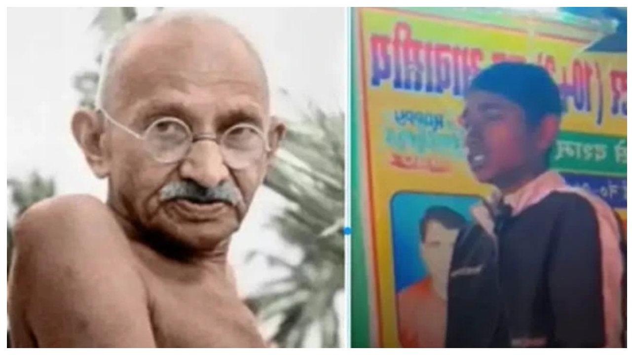 காந்தி எப்போ பிறந்தார்? – மாணவன் சொன்ன ‘பளார்’ பதில்… வாயடைத்துப் போன ஆசிரியர்… வைரலாகும் வீடியோ…!!!