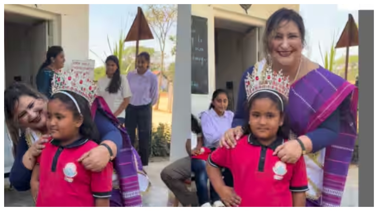 “ஒரே ஒரு அணைப்பு, ஒரு மகுடம்”… அந்தச் சிறுமியின் முகத்தில் மலர்ந்த புன்னகைக்கு பின்னால் இருக்கும் ரகசியம்… வைரலாகும் வீடியோ…!!!
