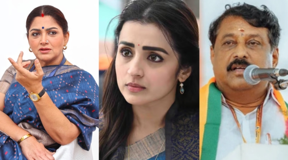 “விஜய் vs நயினார் நாகேந்திரன்” – த்ரிஷா குறித்த சர்ச்சைப் பேச்சு.. மவுனம் காக்கும் குஷ்பூ, வானதி சீனிவாசன் – ஏன்? கொந்தளிக்கும் அரசியல் களம்..!!