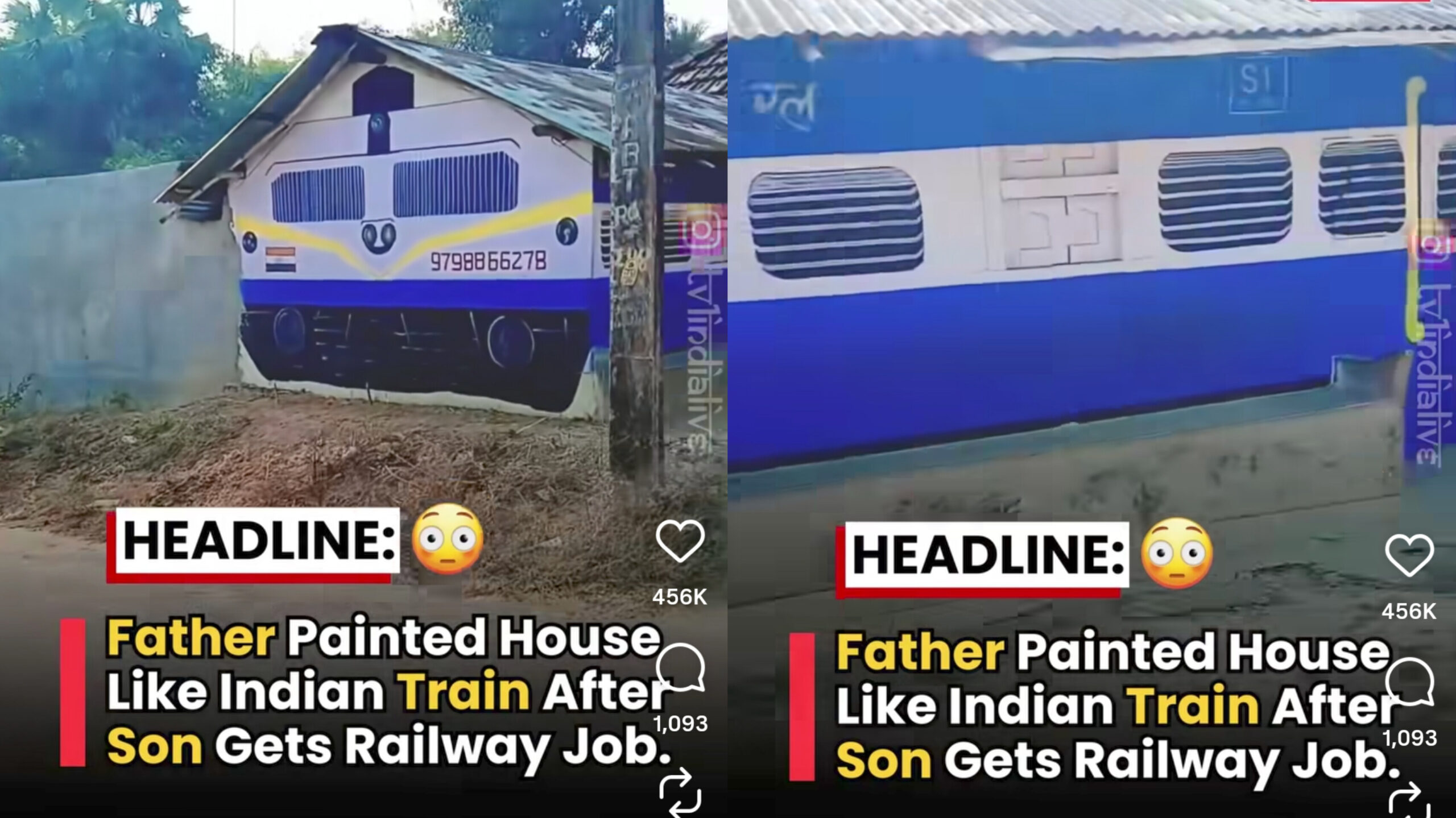 வீடா? இல்ல ரயில் பெட்டியா? மகனுக்காக ஊரே வியக்கும் வகையில் வீட்டை மாற்றிய பாசக்கார தந்தை.. இணையத்தை கலக்கும் வீடியோ..!!