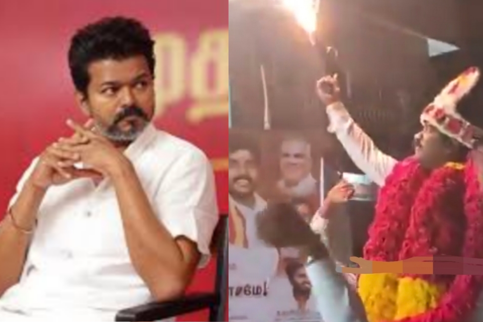 “விஜய் கட்சியின் லட்சணம் இது தானா?” பிறந்த நாளுன்னு மக்களுக்கு இடையூறு…. போலீசாரை எதிர்த்து நின்ற தவெக நிர்வாகிகள்…. வைரலாகும் அதிர்ச்சி வீடியோ….!!
