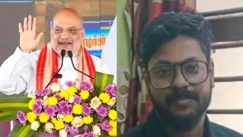 “அமித்ஷாவை நோக்கி பாய்ந்த ட்ரோன்.. பதறிய பாதுகாவலர்கள்!”… காரைக்கால் பொதுக்கூட்டத்தில் அரங்கேறிய சம்பவம்.. சிக்கிய வாலிபர் யார்?.. பகீர் பின்னணி..!!