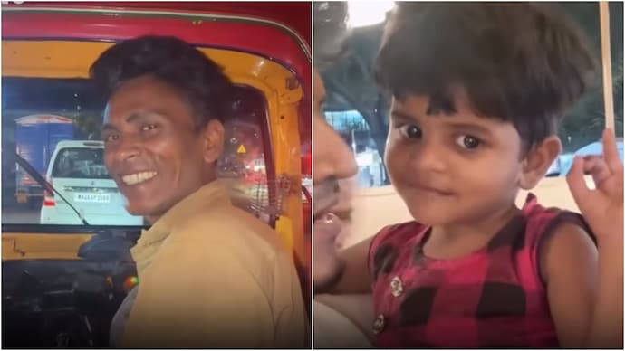 “ஆட்டோவுல தூங்குறது வெறும் குழந்தை இல்ல…. ஒரு அப்பாவோட உலகம்” காரணம் தெரிஞ்சு கலங்கிப்போன பயணி…. வைரலாகும் எமோஷனல் வீடியோ….!!