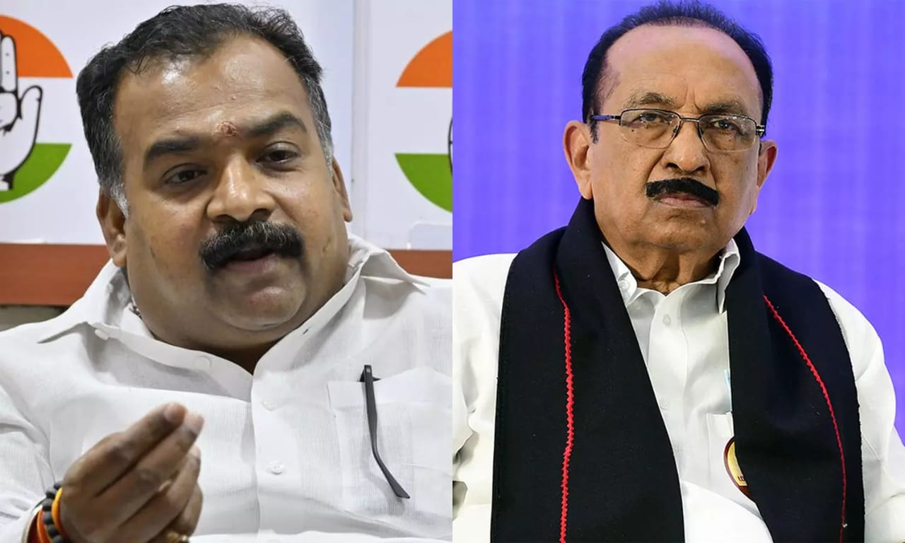 அண்ணே..! நான் பயப்படல… இது வெறும் பொறுமை தான்… கதர் சட்டை கிழியும்ன்னு கதறவிட்ட வைகோ… ஒரே வரியில் வாயடைக்க வைத்த மாணிக்கம் தாகூர்…!!!