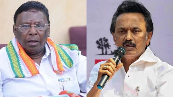 தமிழ்நாட்டில் பங்கு கொடுத்தால்தான் புதுச்சேரியில் திமுகவுக்கு இடம்…! செக் வைத்த நாராயணசாமி… அதிரடி காட்டும் காங்கிரஸ்… சூடு பிடிக்கும் அரசியல் களம்..!!!
