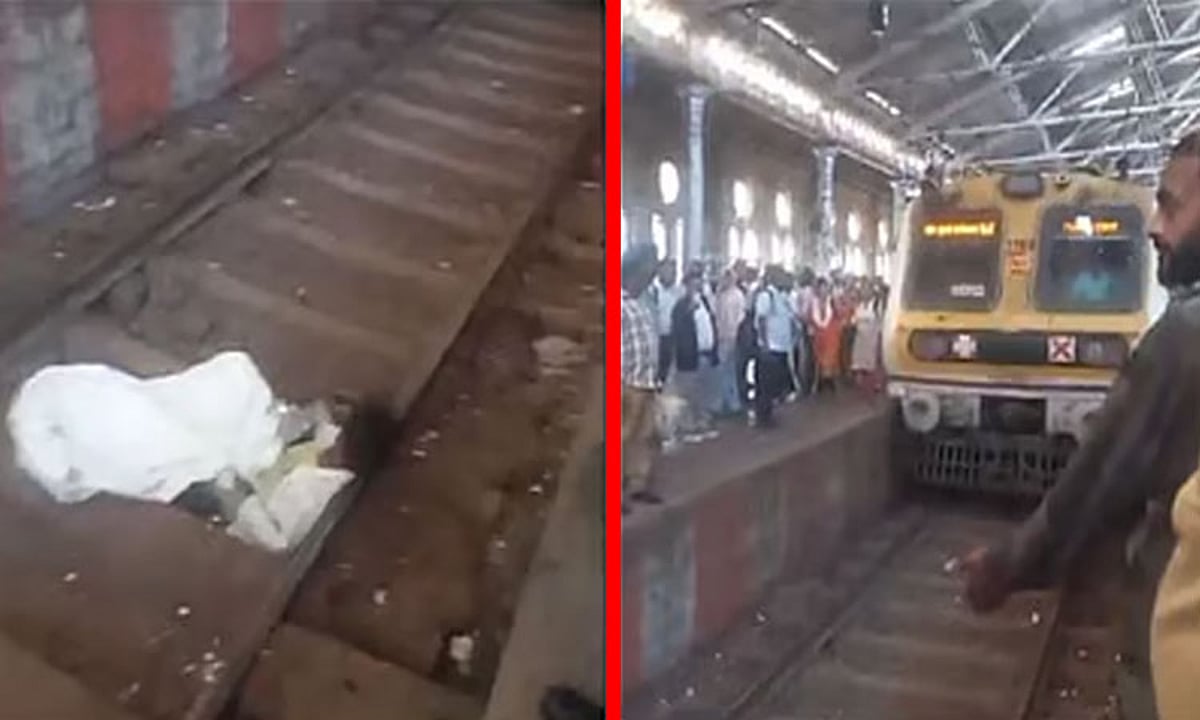 ரயிலே வந்தாலும் எழ மாட்டேன்… தண்டவாளத்தில் படுத்துக் கொண்டுப் போதை நபர் செய்த அட்டகாசம்… ஓட்டுநரின் சாமர்த்தியத்தால் உயிர் தப்பிய அதிசயம்…!!