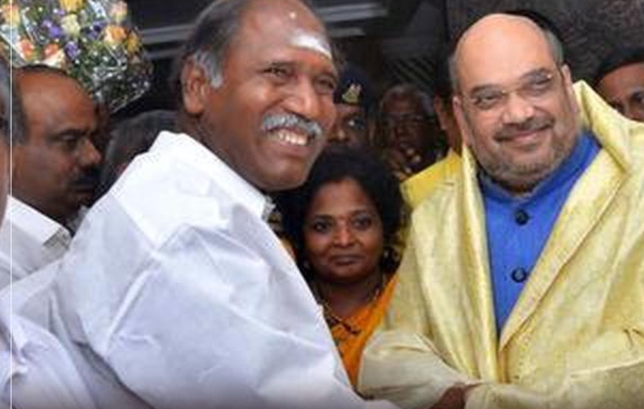 “காரைக்காலில் அமித்ஷா..!”… முதல்வருடன் திடீர் சந்திப்பு… தொகுதி பங்கீடு குறித்த ஆலோசனையா?… அதிரடியாக களம் இறங்கிய பாஜக..!!!