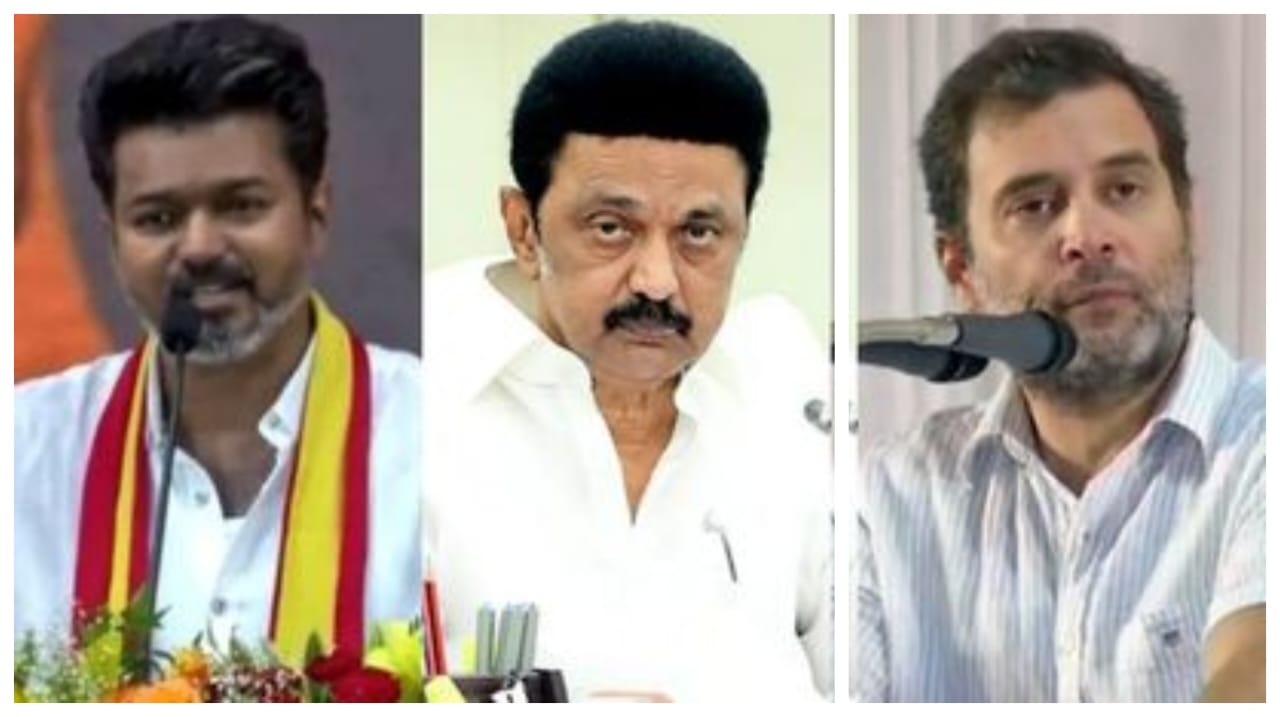 பயம் காட்டுறாங்க..! காங்கிரஸ்-ஐ வீழ்த்துவதே திமுகவின் நோக்கம்… அறிவாலயத்தின் அச்சுறுத்தல் அரசியல்… பற்ற வைத்த தவெக… பகீர் கிளப்பிய நிர்மல் குமார்..!!!