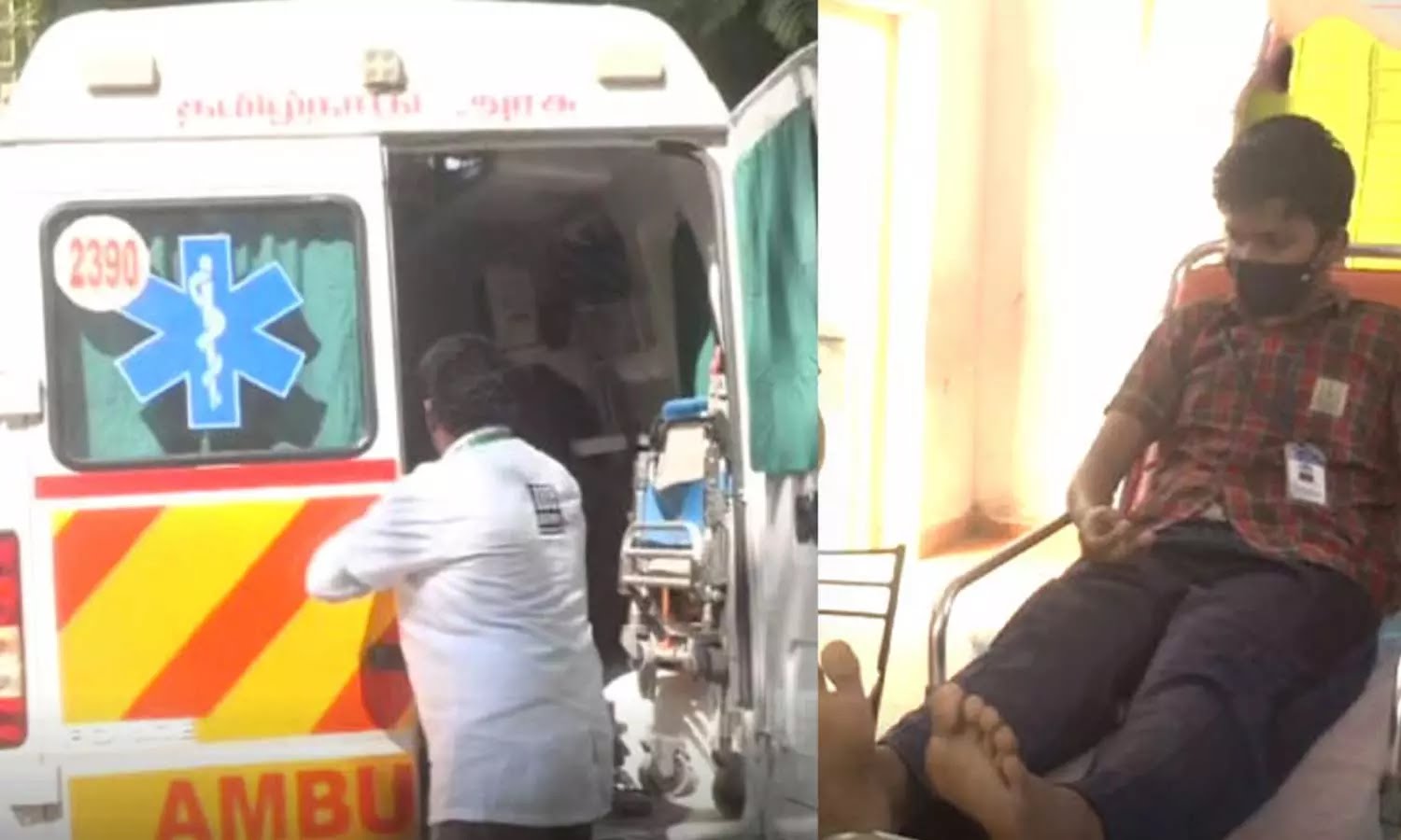 படிப்பை விட கூடாது…! வலியை வென்ற மாணவன்… 108 ஆம்புலன்ஸில் வந்து 10-ம் வகுப்பு தேர்வு எழுதிய மாணவன்… நெகிழ்ந்த ஆசிரியர்கள்…!!!