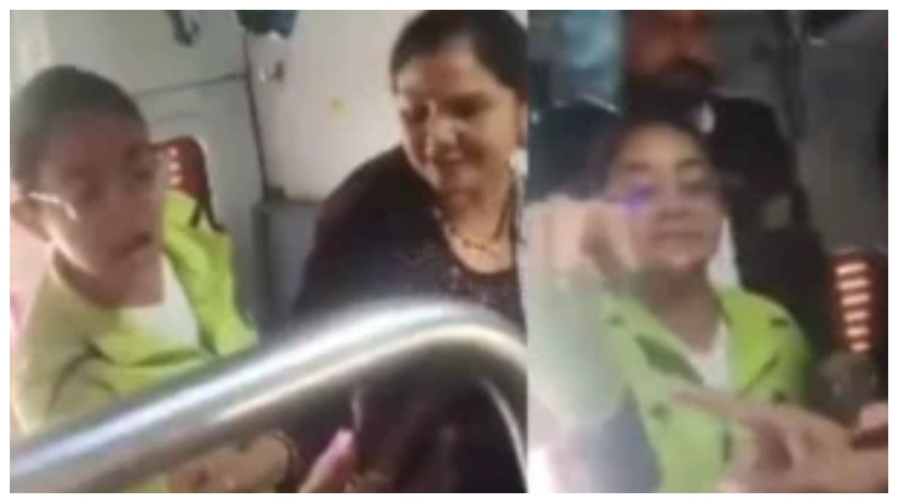 “இறங்கவே முடியாது போங்க”… டிக்கெட் ஒன்னு, திமிரு ரெண்டு… ரயில் பயணிகளை அலறவிட்ட தாய், மகளின் ரகளை…. இணையத்தில் குவியும் கண்டனம்…!!!