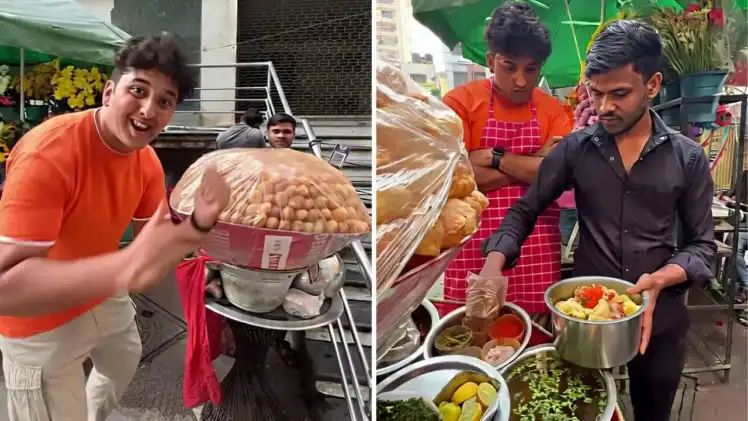 “6 மணி நேரம் வேலை…. மாசம் ₹90,000 சம்பளம்…. வருஷத்துக்கு ₹10,80,000” பானிபூரி கடையில இவ்வளவு லாபமா….? வைரலாகும் வீடியோ….!!