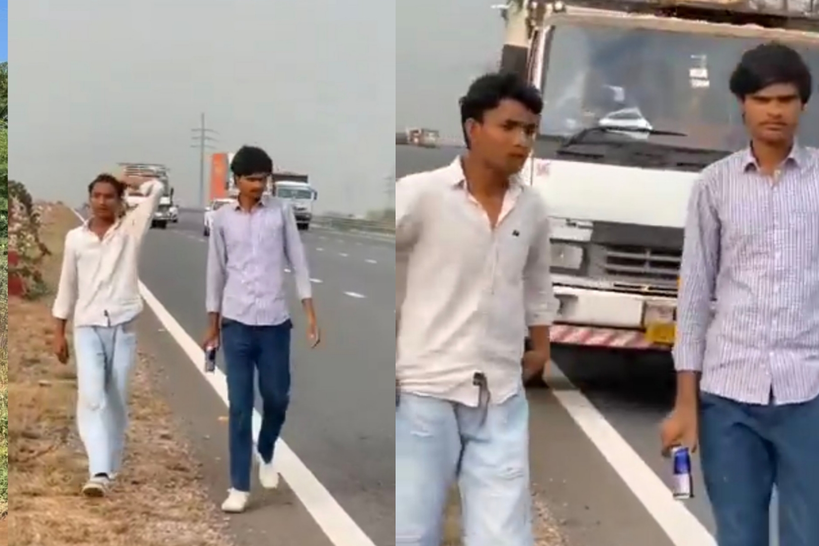 “ரீல்ஸ் ஆசையில உயிரை விட்டுட்டானே” நெடுஞ்சாலையில் நடந்த சம்பவம்…. வைரலாகும் பகீர் வீடியோ….!!