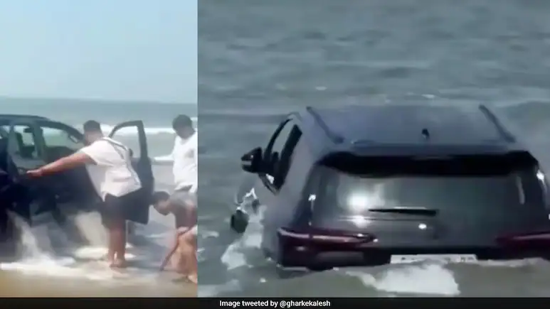 “சுற்றுலாப் பயணிகளுக்கு எச்சரிக்கை!”… கடற்கரையில் கார் ஓட்டிய இளைஞர் கைது… ரூ.50,000 வரை அபராதம் விதிக்கப்படுமா?