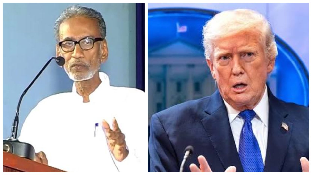 ஹிட்லரை விட மிகவும் கொடியவர் டிரம்ப்… உலகிற்கே பேரபாயம்…. பழ.நெடுமாறன் கடும் சாடல்…!!