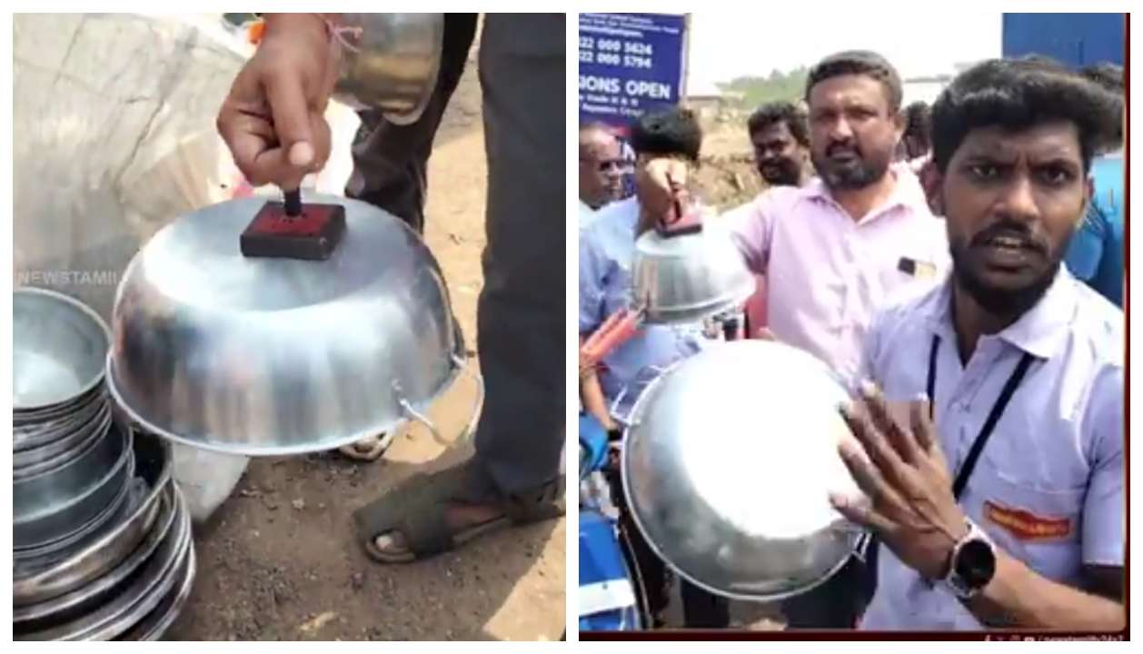 உஷார் மக்களே.. 50 ரூபாய்க்கு ஆசைப்பட்டு உயிருக்கே ஆபத்தான பாத்திரங்களை வாங்காதீங்க.. பகீர் மோசடி அம்பலம்.. வைரலாகும் வீடியோ..!!