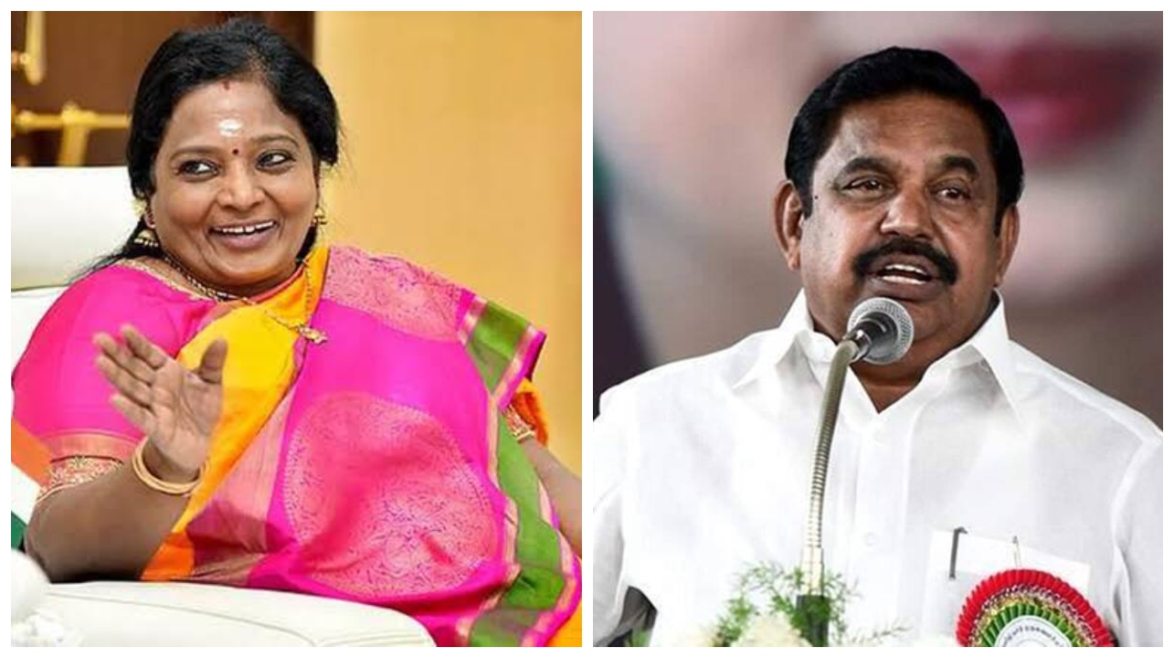 கனிமொழி டெல்லி சென்றால் தப்பில்லை… EPS சென்றால் ஏன் பதற்றம்..? தமிழிசை சௌந்தரராஜன் எழுப்பிய கேள்வி… தமிழக அரசியலில் வெடிக்கும் விவாதம்..!!