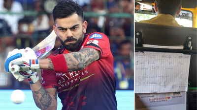 ரசிகர்களை நெகிழ வைத்த ஆர்சிபி ஆட்டோக்காரர்.. RCB ஜெர்சி அணிந்தால் இலவச பயணம்.. பெங்களூரு ஆட்டோ ஓட்டுநரின் அதிரடி ஆஃபர்.. வைரல் புகைப்படம்..!!