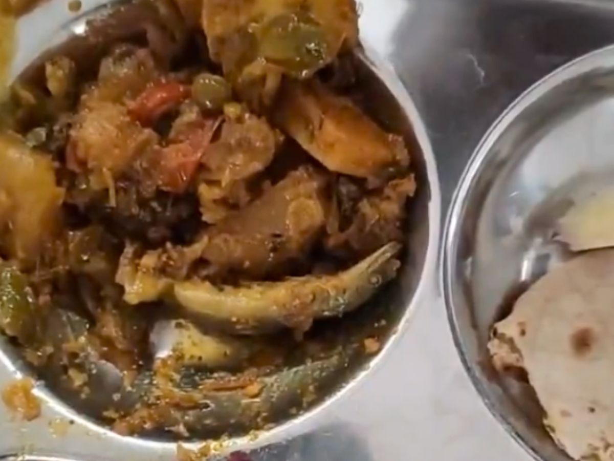 மெஸ் உணவில் பல்லி? பல்லியை ‘குடைமிளகாய்’ என்று தின்றே காட்டிய மெஸ் ஊழியர்.. விடுதியில் நடந்த பகீர் சம்பவம்.. வைரலாகும் போபால் வீடியோ..!!