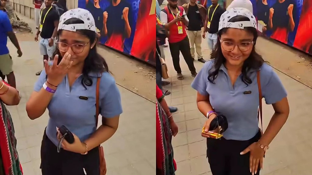 ஆர்சிபி அசத்தல் வெற்றி..! மைதானத்திற்கு வெளியே கண்ணீர் விட்டு அழுத சிறுமி… எனக்கு ஒரு டிக்கெட் கூட கிடைக்கல.. இணையவாசிகளை கலங்க வைத்த வீடியோ…!!