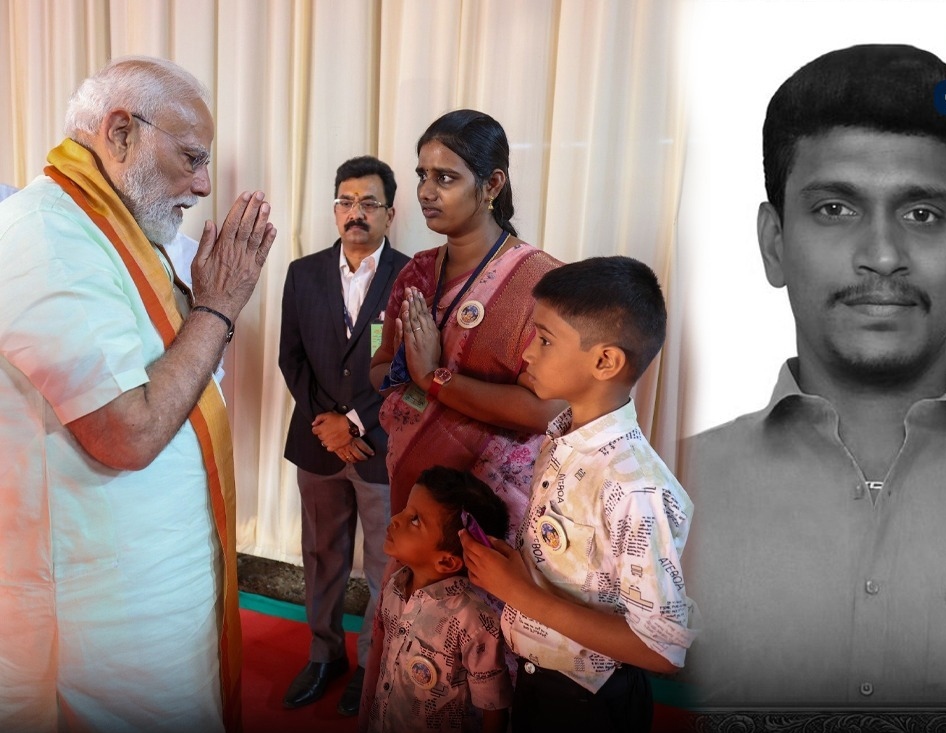 “திருப்பரங்குன்ற தீபத்தூண் விவகாரம்!”.. தற்கொலை செய்து கொண்டே இளைஞரின் குடும்பத்தை நேரில் சந்தித்த பிரதமர்… மதுரை கூட்டத்தின் போது ஆறுதல்..!!!