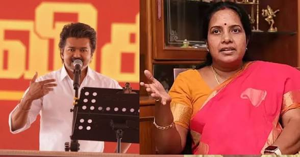 விஜய் அறிவித்தது தேர்தல் வாக்குறுதியா? இல்ல தீபாவளி ஸ்பெஷல் படமா..? போட்டு தாக்கிய பாஜக எம்.எல்.ஏ…!!!