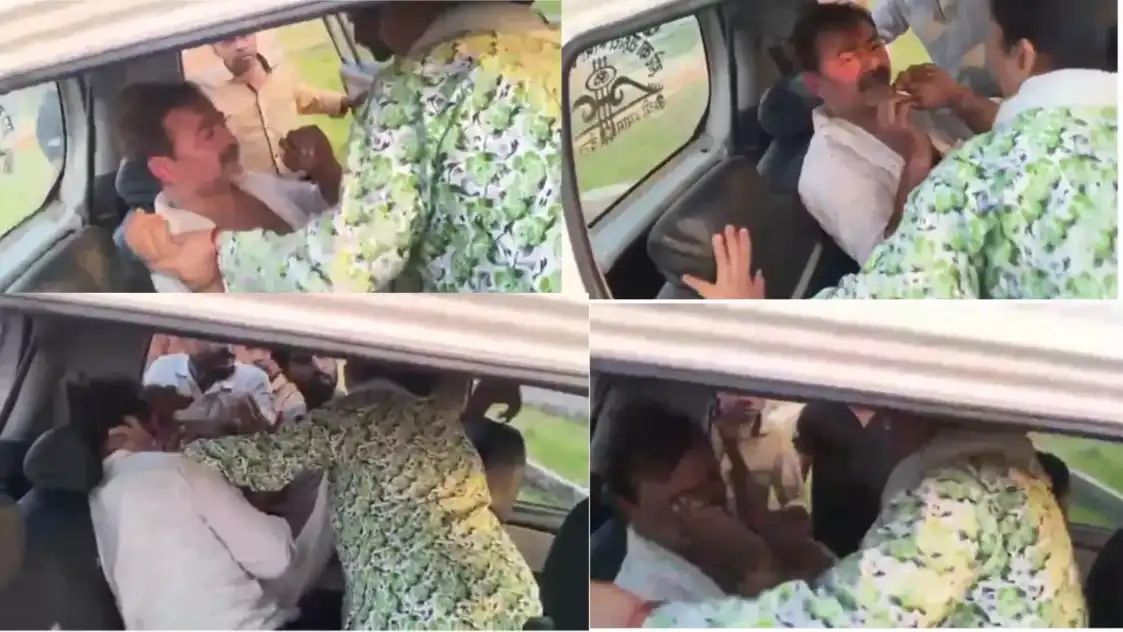 வீடு வாங்கித் தருவதாகக் கூறி 20 லட்சம் அமுக்கல்.. மோசடிப் பேர்வழியை நடுரோட்டில் வைத்து வெளுத்தெடுத்த பெண்.. வைரலாகும் அதிரடி வீடியோ..!!