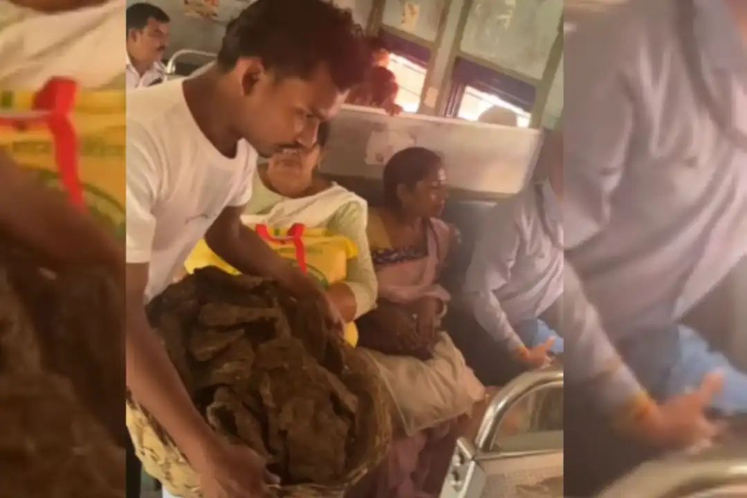 ரயிலில் ஸ்நாக்ஸ் விற்று பார்த்திருக்கோம்… ஆனா வரட்டி விற்று பாத்திருக்கீங்களா?… இங்கு ஒரு வாலிபர் செய்யும் கொடுமையை பாருங்க… வைரல் வீடியோ…!!!