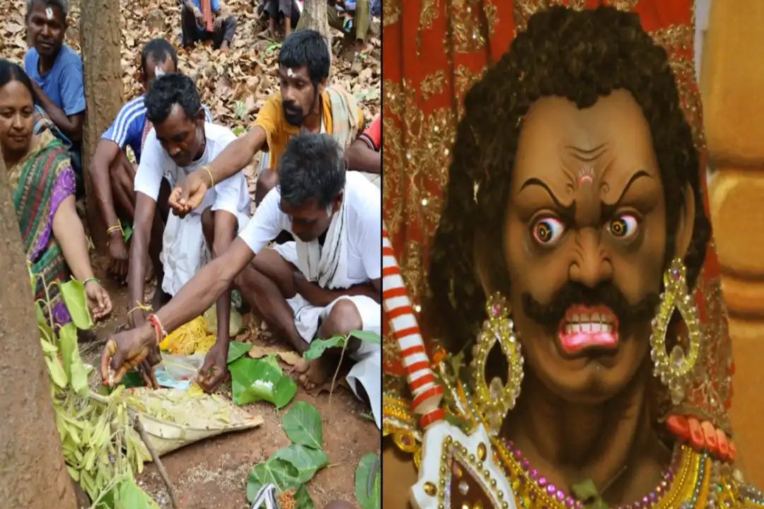 “நாங்க கொண்டாடுறது இல்ல…. துக்கம் அனுசரிக்கிறோம்” மகிஷாசுரனை முன்னோராகக் கருதும் பழங்குடியினர்…. கதவை மூடிக்கொண்டு அழுவது ஏன்….?