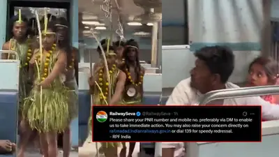 “ரயிலுக்குள் புகுந்த வினோத உருவங்கள்” அலறித் துடித்த பயணிகள்…. வில் அம்பு ஏந்தி மிரட்டியது யார்….? ரயில்வே போலீஸ் எடுத்த அதிரடி முடிவு….!!