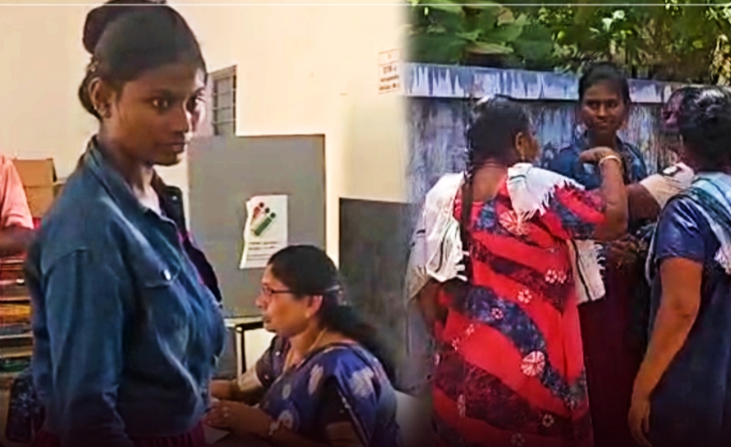 நாங்குநேரி பெரும்பத்து தொகுதியில் பதிவானது முதல் வாக்கு…! “ஓட்டு போட்ட பெண்ணிடம் திடீரென வாக்குவாதத்தில் ஈடுபட்டதால் பரபரப்பு”… போலீஸ் அதிரடி..!!!