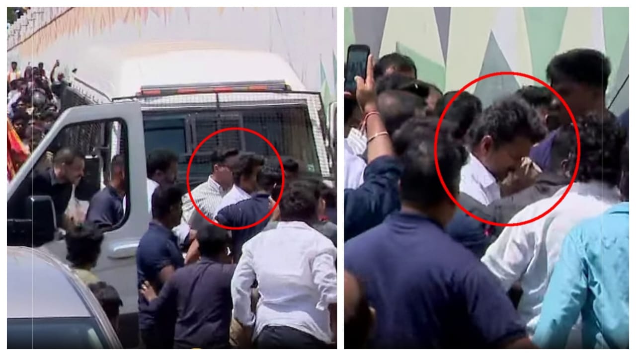 Breaking: திருச்சியில் ரோடு ஷோ…! “பிரச்சாரத்தின் போது கண்முன்னே விபத்து”… பதறிப்போய் சாலையில் இறங்கிய விஜய்…. பெண்ணுக்கு ஆறுதல் கூறிய வீடியோ வைரல்..!