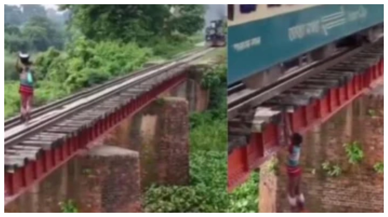 தண்டவாளத்தில் நடந்த அந்த பயங்கரம்… ஒரு நொடி தாமதித்திருந்தாலும் நிலைமை தலைகீழ்… சாவை நேரில் பார்த்த இளைஞர்… கடைசி நொடியில் நடந்த அதிசயம்..!!