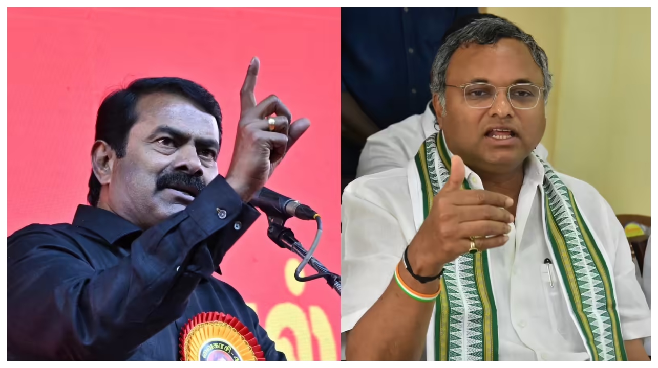 “சீமானுக்கும் காரைக்குடிக்கும் எந்த சம்பந்தமும் இல்லை”… ராகுல் காந்தியை இழுத்து சீமான் கொடுத்த மரண மாஸ் ரிப்ளை… அனல் பறக்கும் அரசியல்..!!!