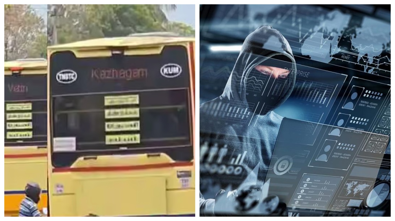 திடீரென ‘தவெக’ பெயராக மாறிய பஸ் போர்டு… அரசுப் பேருந்தின் LED திரையை ஹேக் செய்தது எப்படி?… சைபர் கிரைம் அதிரடி..!!!
